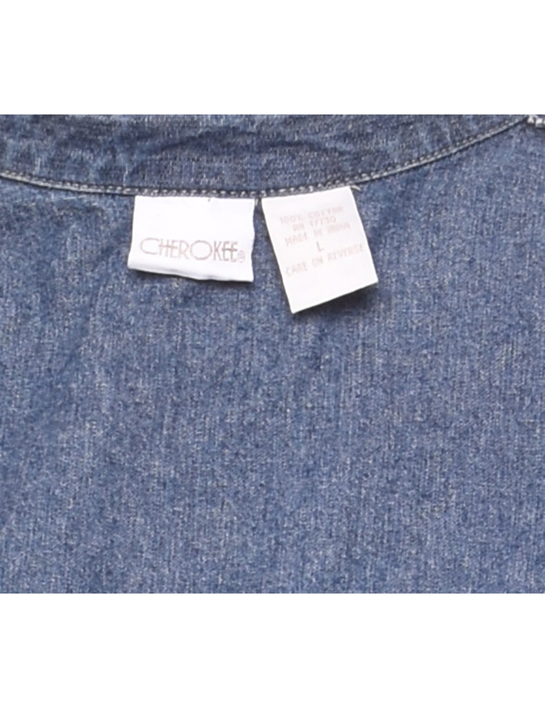 Medium Wash Denim Dress - L