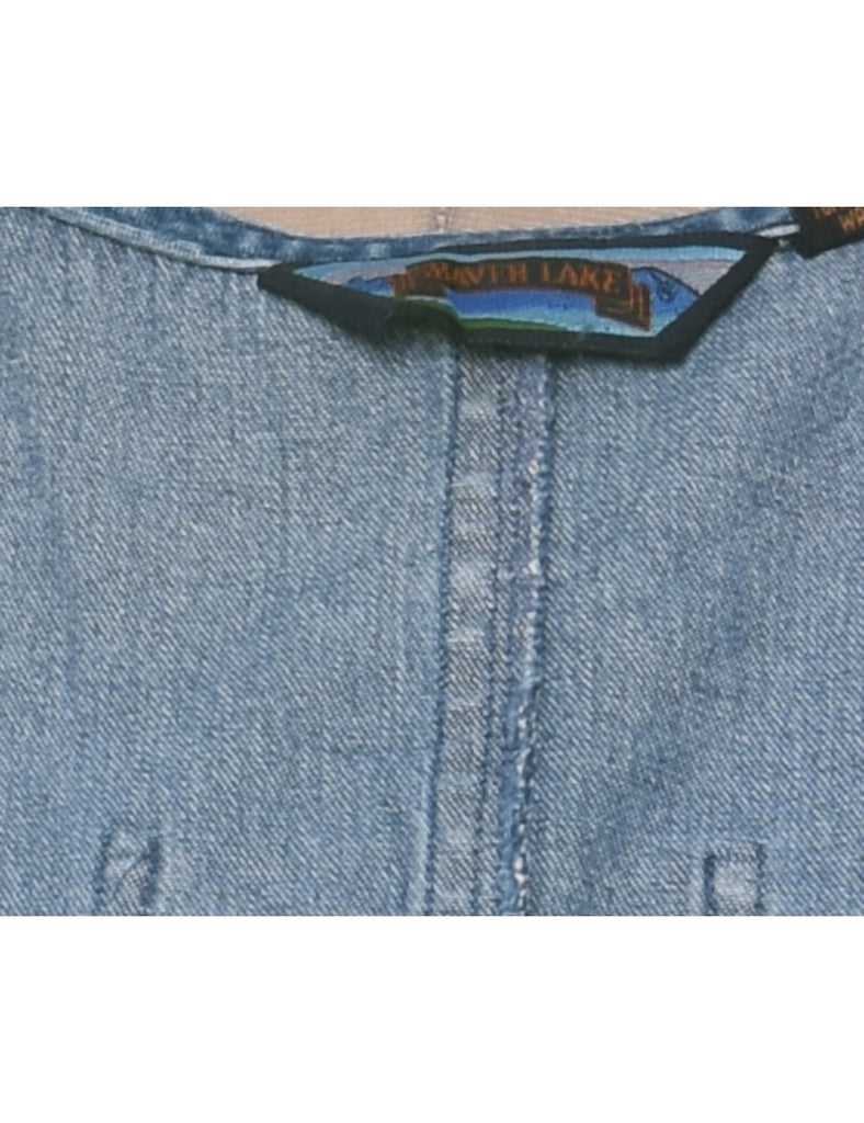 Medium Wash Denim Dress - L