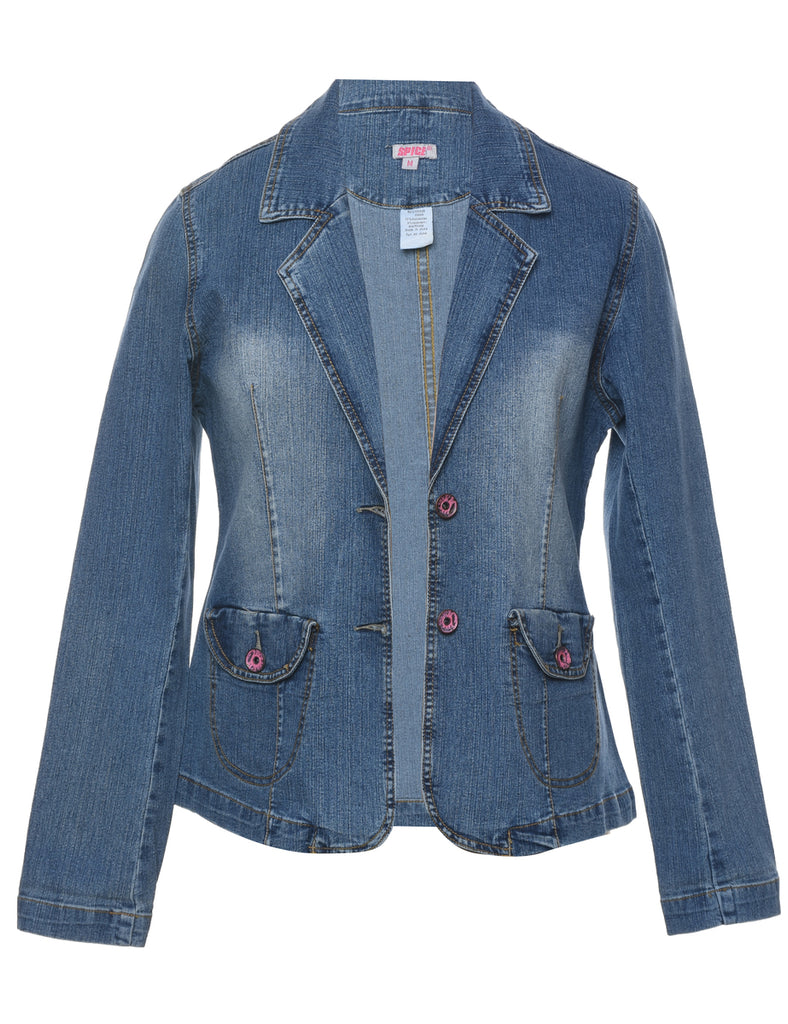 Medium Wash Denim Jacket - M