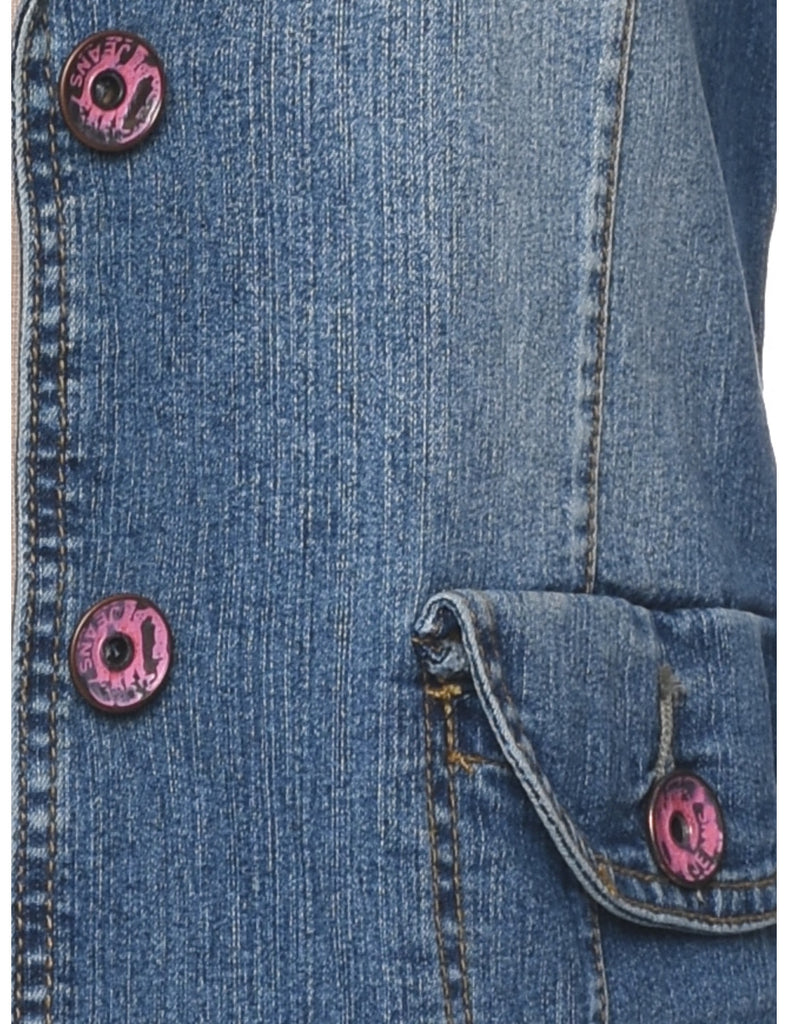 Medium Wash Denim Jacket - M