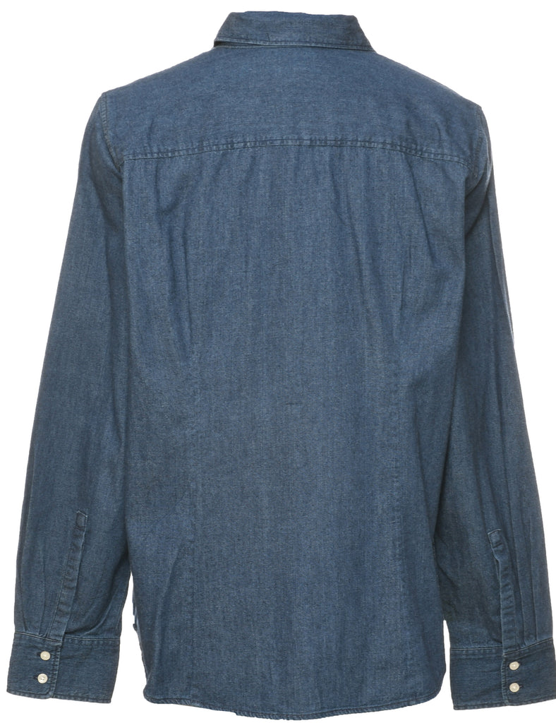 Medium Wash Denim Shirt - L