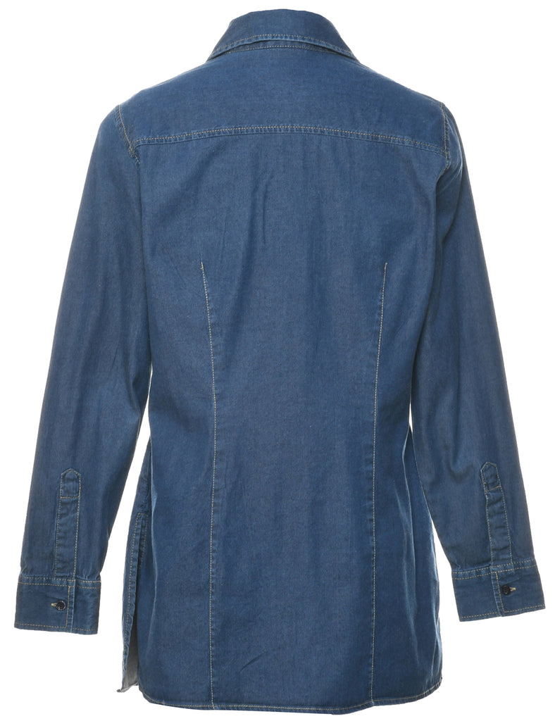 Medium Wash Denim Shirt - M
