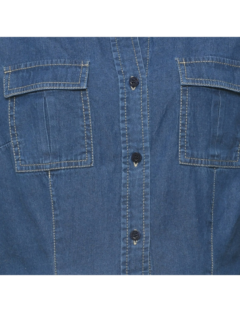 Medium Wash Denim Shirt - M