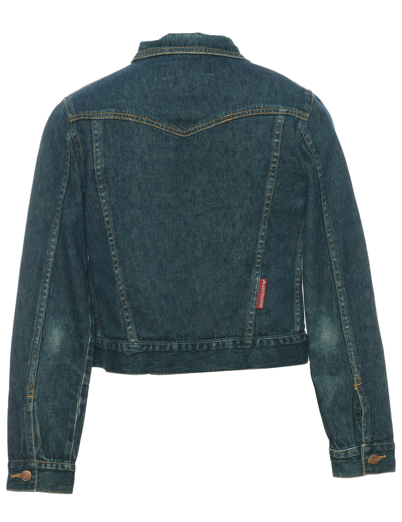Medium Wash Y2K Denim Jacket - S