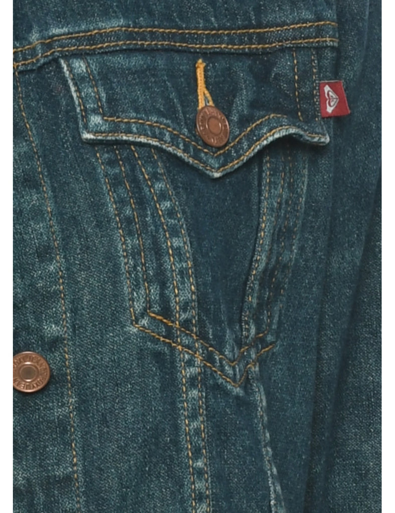 Medium Wash Y2K Denim Jacket - S
