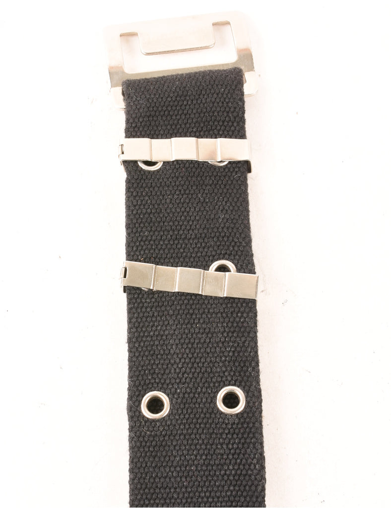 Metallic Black Belt - L