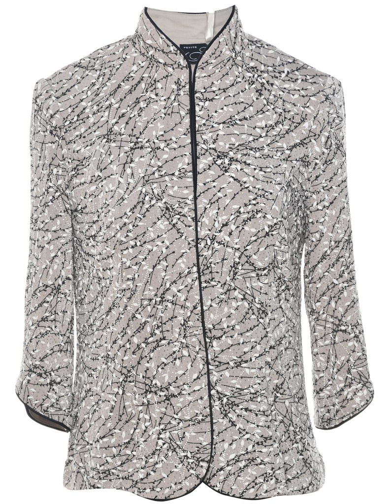 Metallic Finish Evening Jacket - S