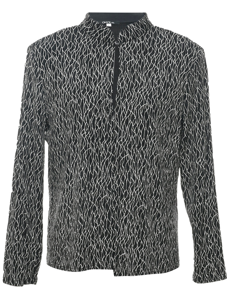 Metallic Finish Evening Jacket - L