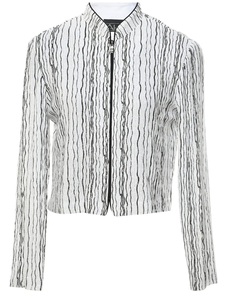 Metallic Finish Evening Jacket - M