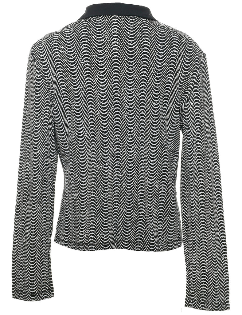 Metallic Finish Evening Jacket - M