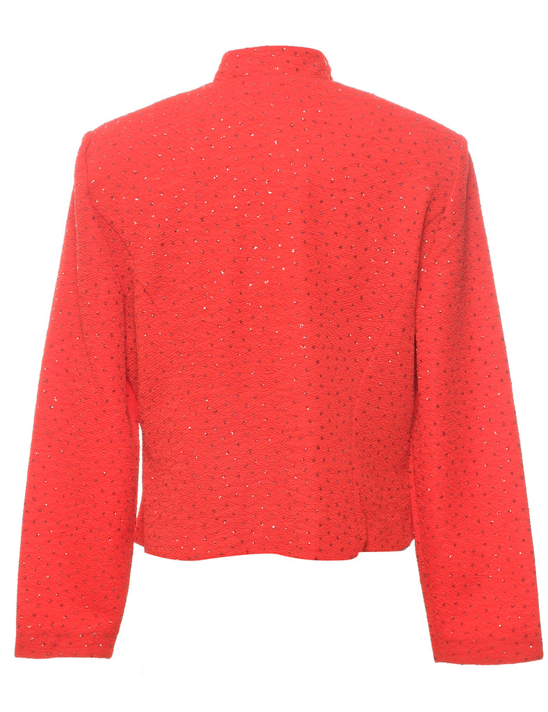 Metallic Finish Evening Jacket - L