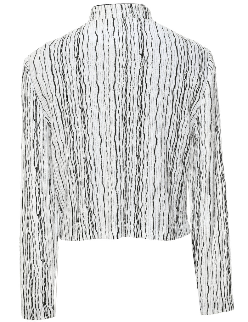 Metallic Finish Evening Jacket - M