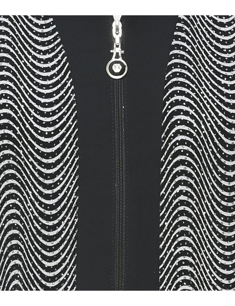 Metallic Finish Evening Jacket - M