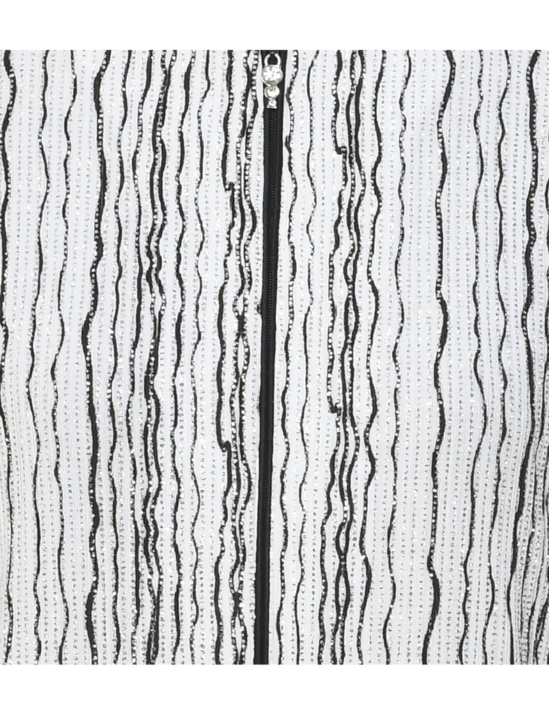 Metallic Finish Evening Jacket - M