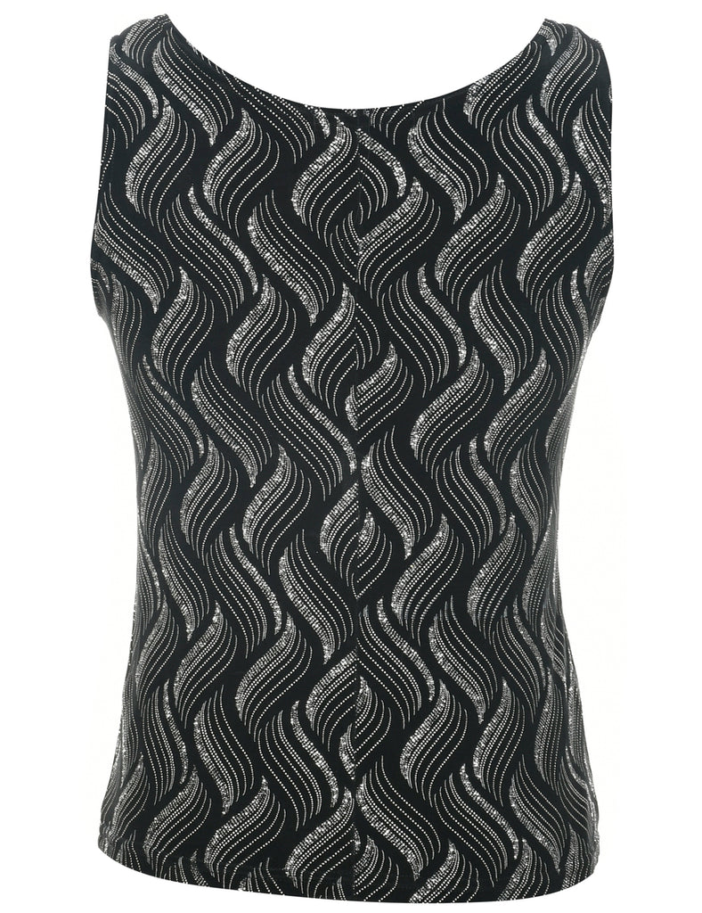 Metallic Finish Evening Top - XS