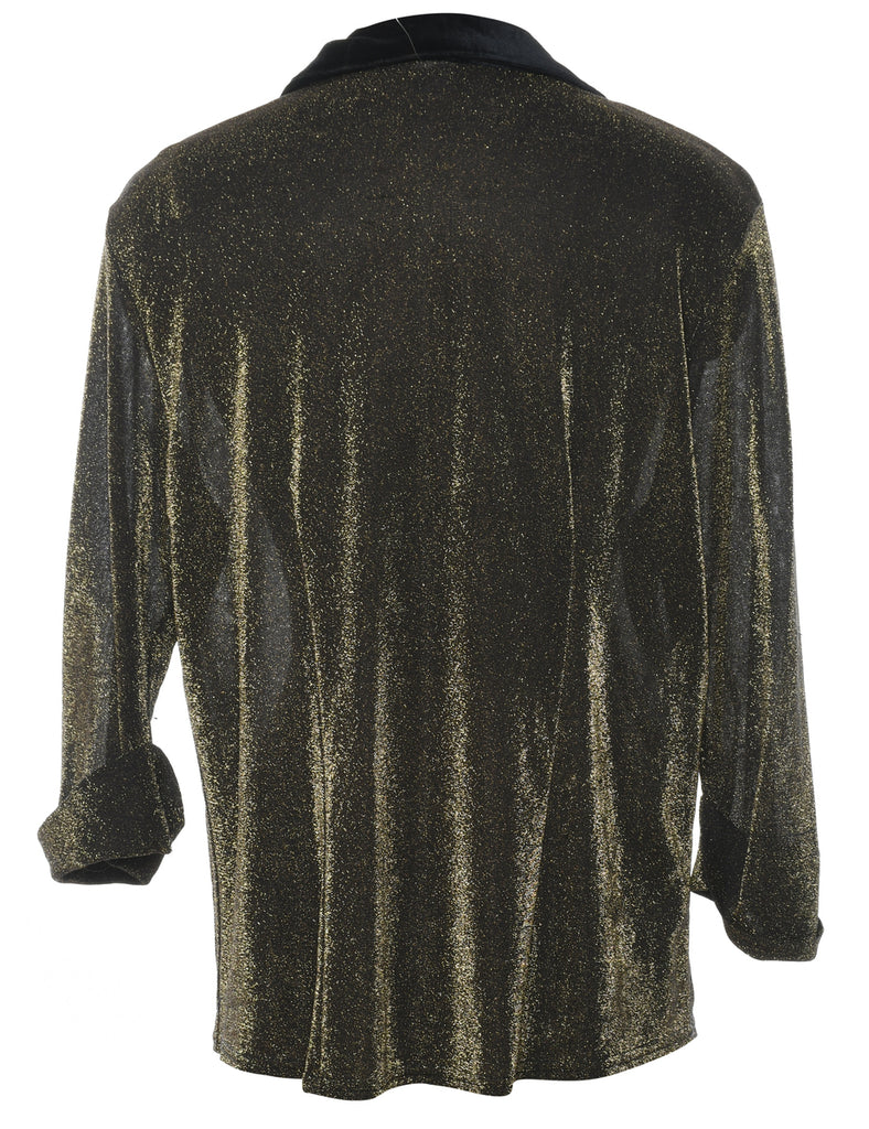 Metallic Gold Evening Shirt - XL