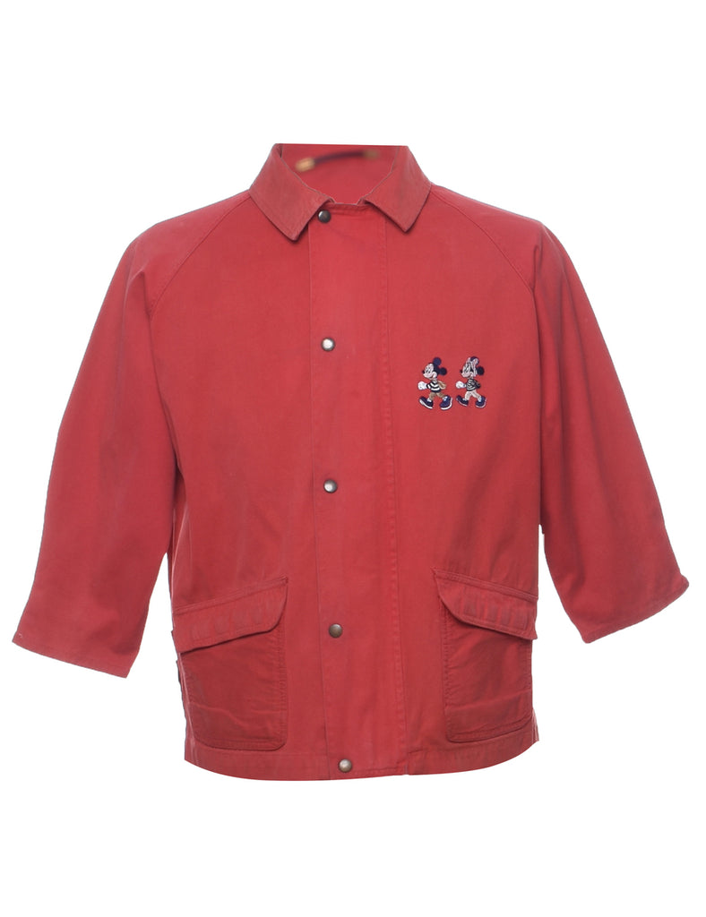 Mickey And Minnie Mouse Print Jacket - M