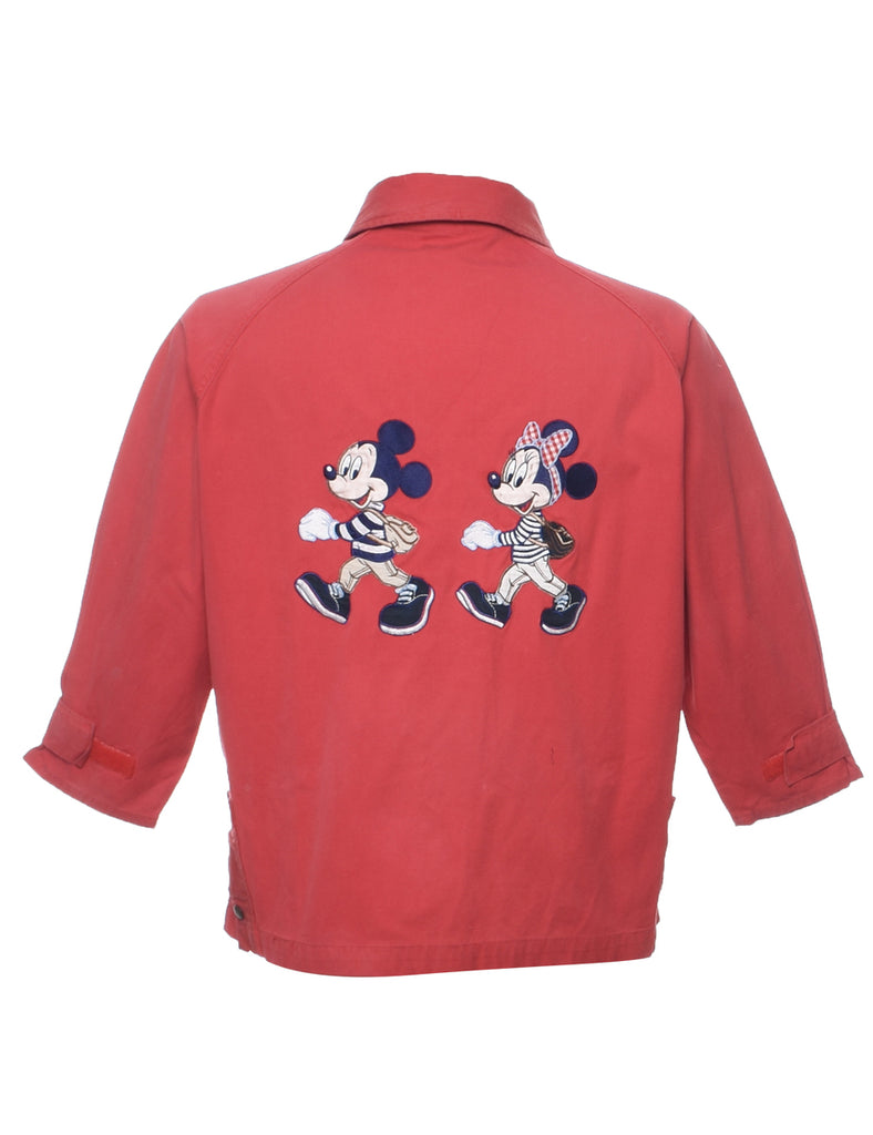 Mickey And Minnie Mouse Print Jacket - M