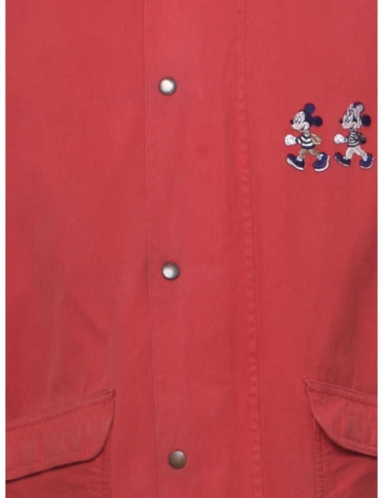 Mickey And Minnie Mouse Print Jacket - M