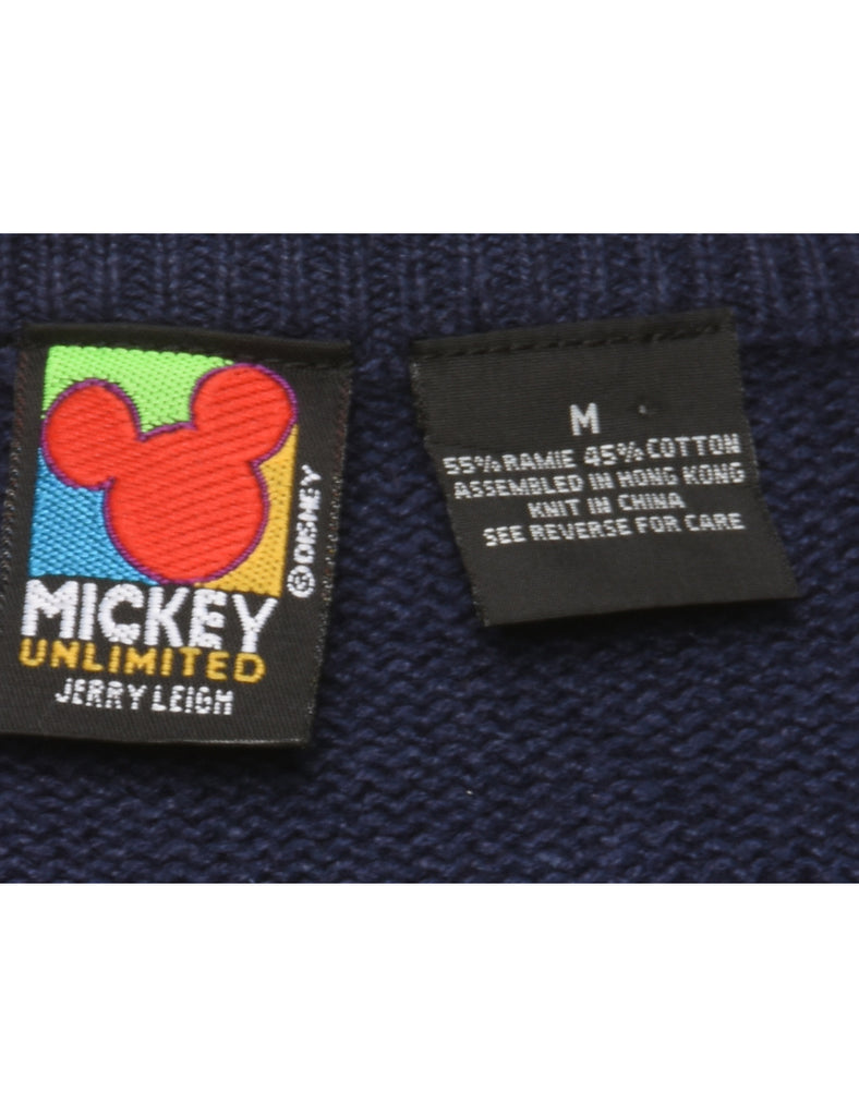 Mickey Mouse Embroidered Jumper - M