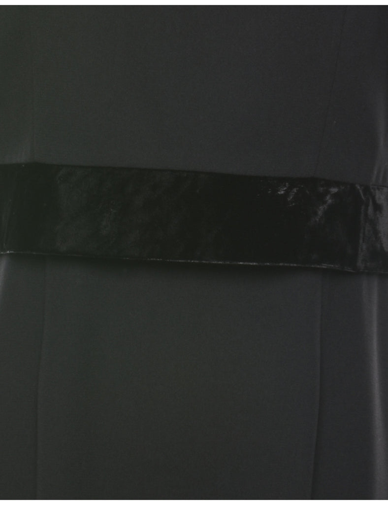 Midi Length Black Dress - M