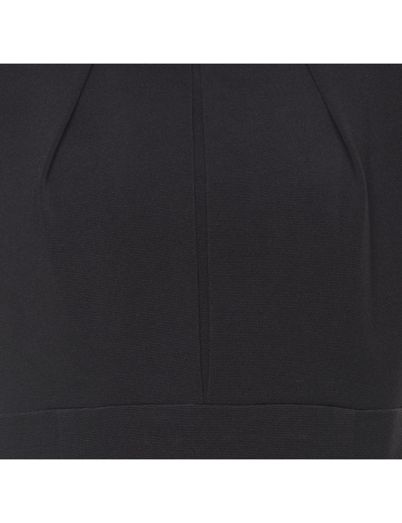 Midi Length Black Dress - M