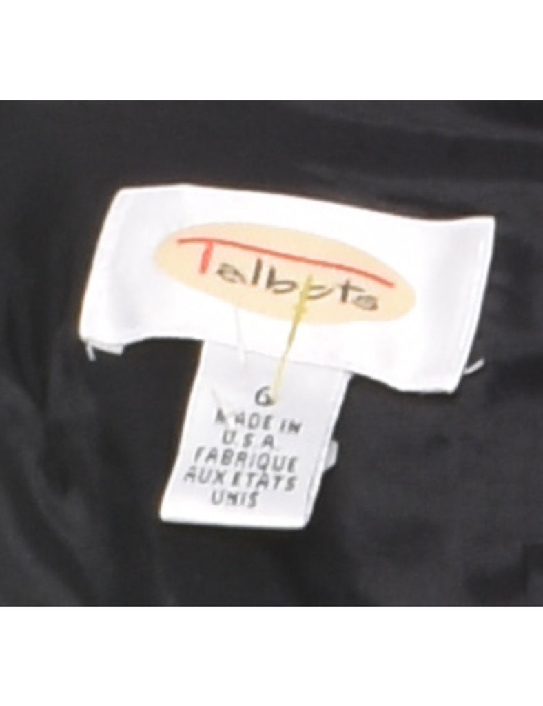 Midi Length Black Dress - M