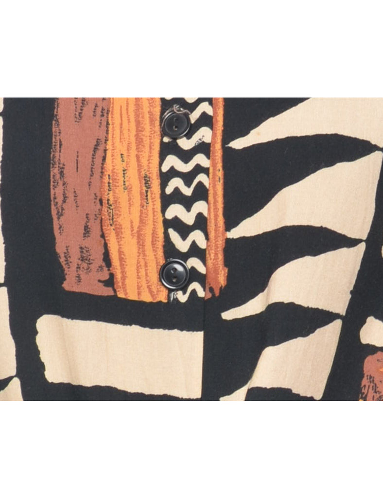 Multi-colour Cropped Blouse - M