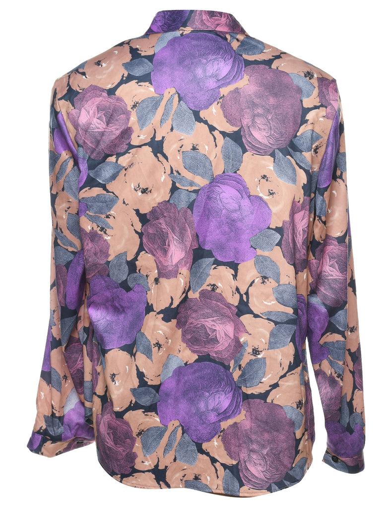 Multi-colour Floral Blouse - L