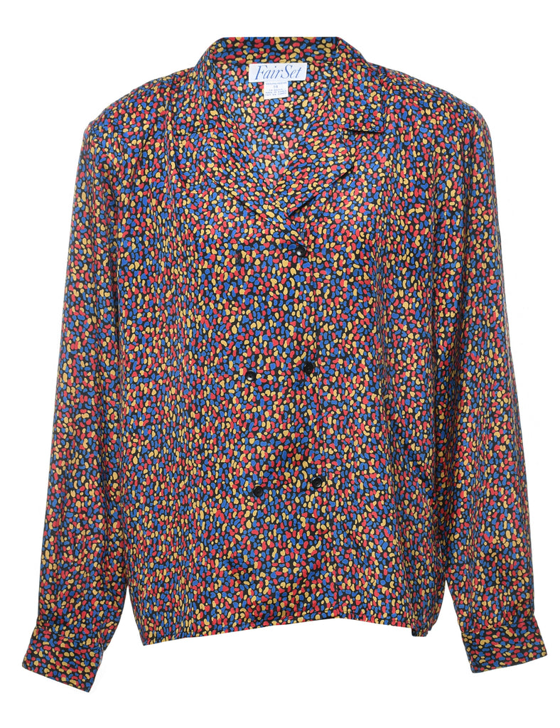 Multi-colour Patterned Blouse - L