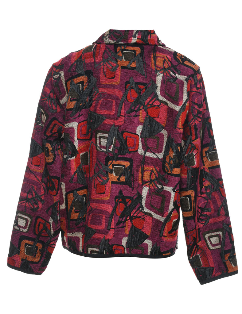 Multi-Colour Patterned Tapestry Jacket - L