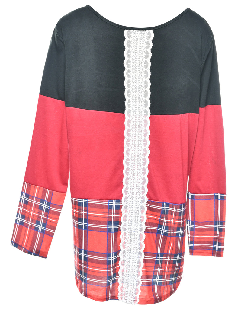 Multi-colour Plain T-shirt - L