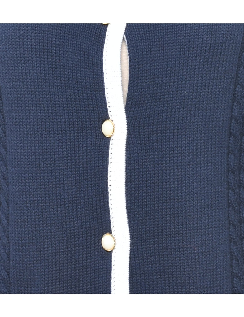 Navy Cardigan - S