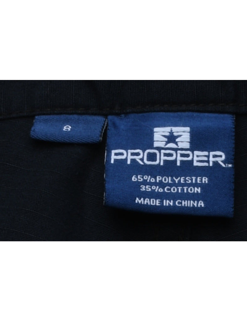 Navy Cargo Trousers - W30 L30