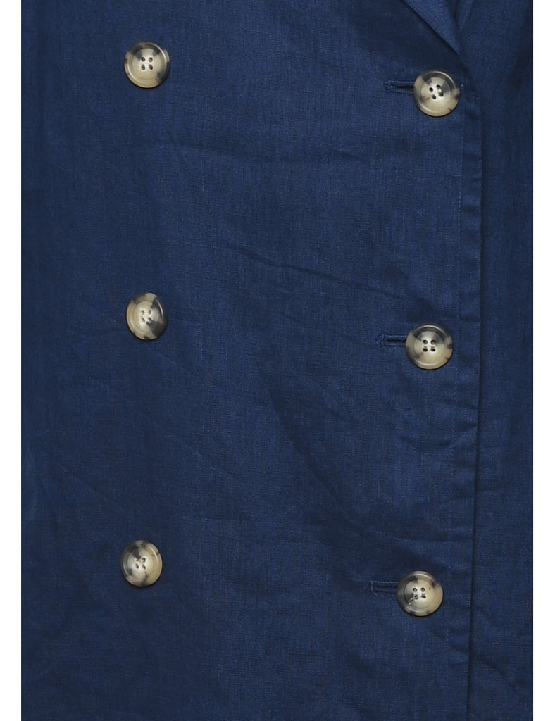 Navy Coat Dress - L