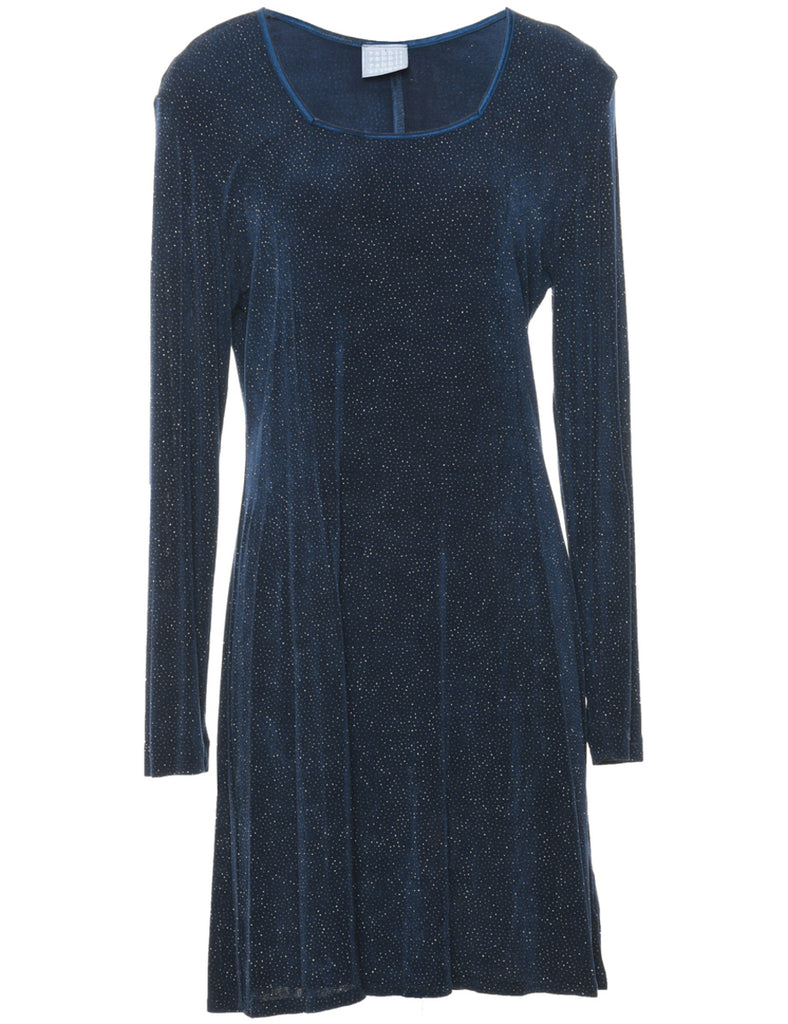 Navy Evening Dress - L