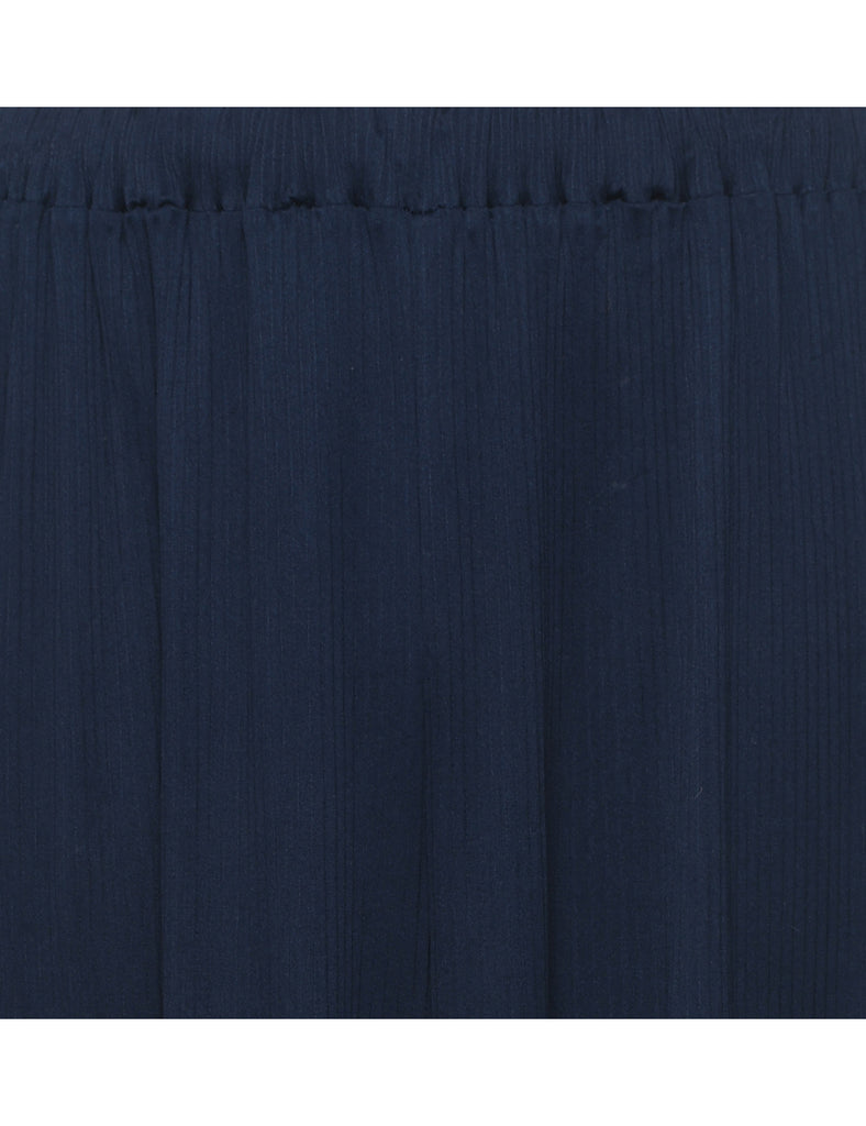 Navy Flared Leg Palazzo - W30 L30