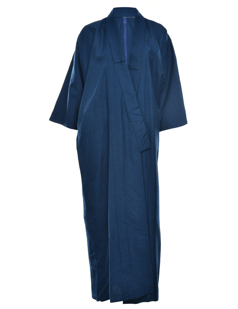 Navy Full Length Kimono - L