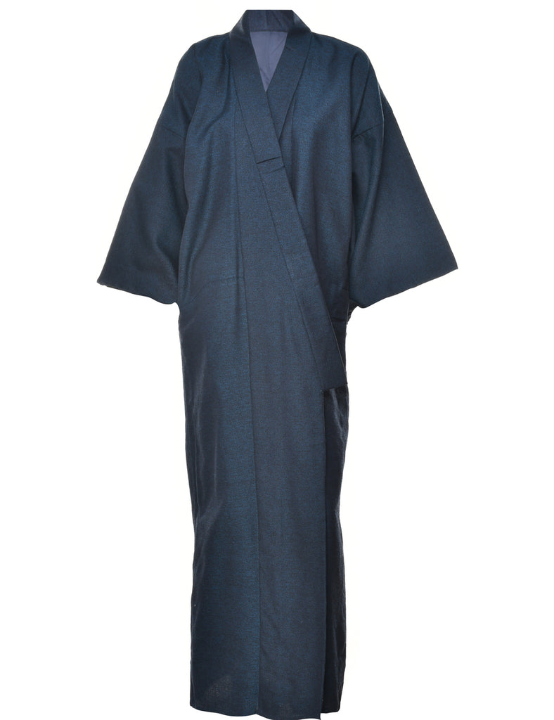 Navy Full Length Kimono - XXL