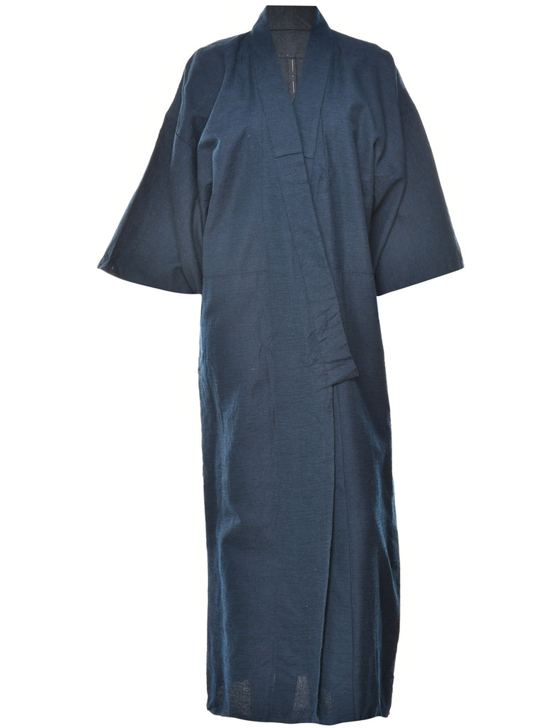Navy Full Length Kimono - XL