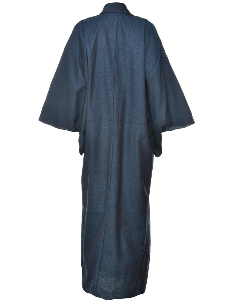 Navy Full Length Kimono - XXL
