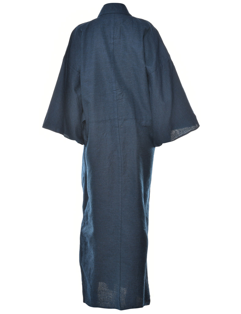 Navy Full Length Kimono - XL