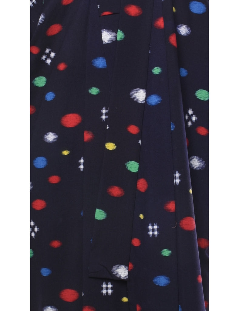 Navy Full Length Kimono - XL