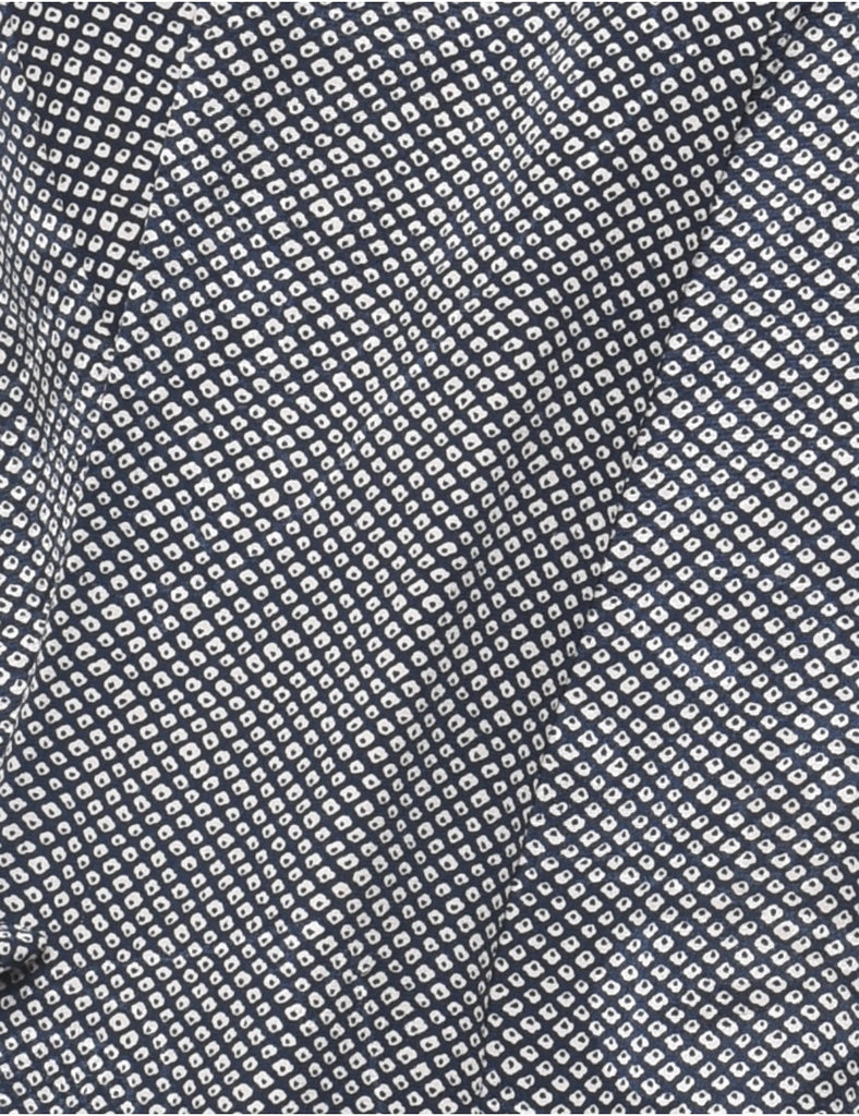 Navy Midi Length Kimono - L