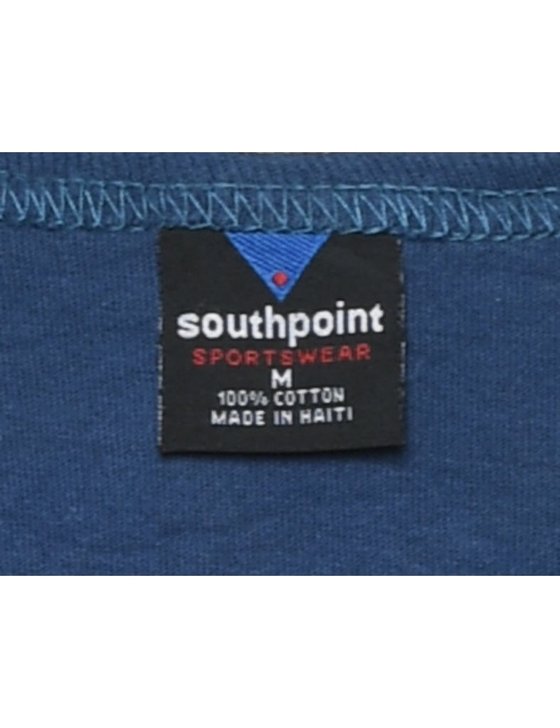 Navy New Jersey Printed Vest - M