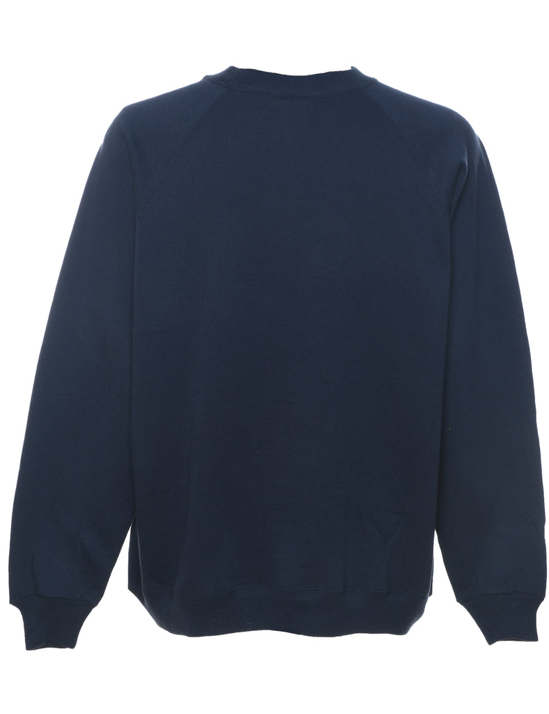 Navy Plain Sweatshirt - XL