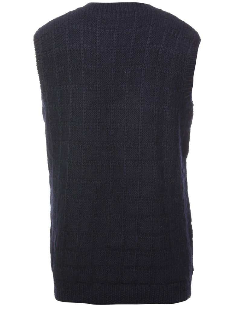 Navy Sweater Vest - L