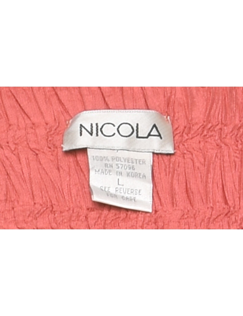 Nicola Smocked Evening Top - L