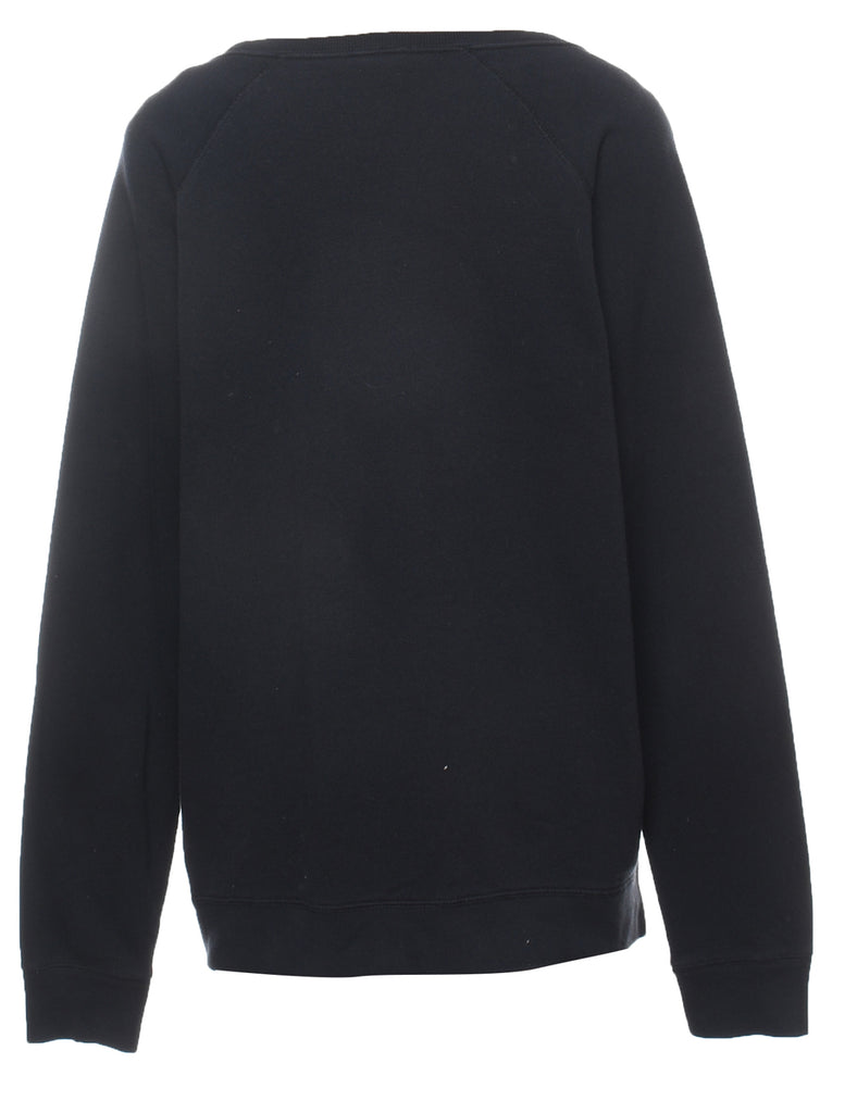 Nike Black & White Printed Sweatshirt - XL