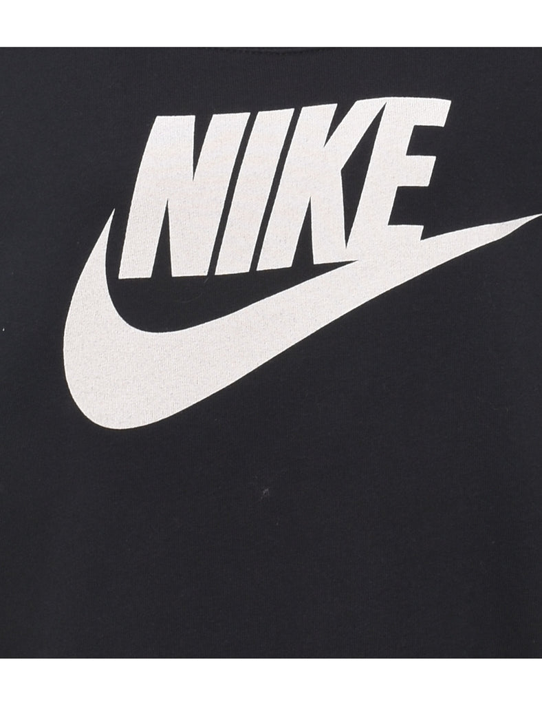 Nike Black & White Printed Sweatshirt - XL